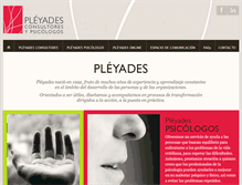 Tablet Screenshot of pleyades.com